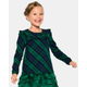 Girls Plaid Ruffle Top - Nutcracker