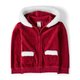 Girls Velour Zip Up Hoodie - Ho Ho Ho