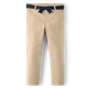 Girls Wrinkle-Resistant Belted Chino Pants - Uniform