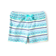 Girls Striped Ruffle Bow Shorts - Island Getaway