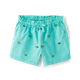 Girls Schiffli Turtle Fish Paperbag Waist Shorts - Save the Seas