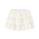Girls Tiered Velvet Skort - Polar Party