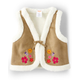 Girls Embroidered Floral Vest - Little Llamas