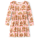 Girls Gingerbread House Babydoll Dress - Gingerbread House