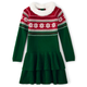 Girls Snowflake Fairisle Sweater Dress - Holiday Traditions