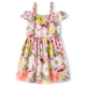 Girls Floral Off Shoulder Dress - Fairytale Forest