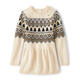 Girls Intarsia Fairisle Sweater Dress - Winter Wonderland