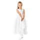 Girls Lace Applique Tiered Dress - Special Occasions