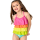 Girls Rainbow Tiered One Piece Swimsuit - Splish-Splash
