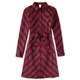 Womens Plaid Shirt Dress - Family Celebrations Red