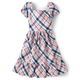 Womens Matching Family Plaid Ruffle Dress - Spring Celebrations