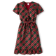 Womens Matching Family Plaid Dupioni Wrap Dress - A Royal Christmas