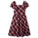 Womens Matching Family Plaid Poplin Tiered Dress - Apple Orchard