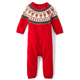 Baby Reindeer Fairisle Sweater Romper - Holiday Express
