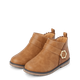 Girls Flower Buckle Booties