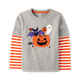 Boys Embroidered Halloween Layered Top - Halloween
