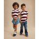 Kids Striped Rugby Polo - Campus Cuties
