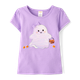 Girls Sequin Ghost Top - Halloween
