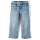 Girls Braided Patch Pocket Wide Leg Jeans - Little Essentials