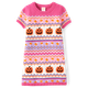 Girls Halloween Fairisle Sweater Dress - Halloween