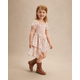 Girls Floral Smocked Chiffon Hanky Hem Dress - Magical Meadows