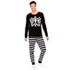 Mens Matching Family Skeleton Cotton 2-Piece Pajamas - Gymmies