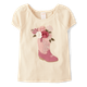 Girls Embroidered Cowgirl Boot Puff Sleeve Top - Highland Hills
