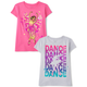 Girls Ballerina Fairy Graphic Tee 2-Pack