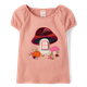 Girls Sequin Mushroom House Puff Sleeve Top - Fall Celebrations