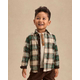 Kids Plaid Button Up Shirt - Fall Celebrations