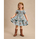 Girls Floral Pleated Tiered Dress - Highland Hills