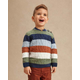 Boys Striped Cable Knit Sweater - Fall Celebrations