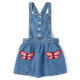 Girls Embroidered Butterfly Denim Jumper - Fall Celebrations