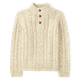 Boys Textured Cable Knit Mock Neck Sweater - Little Essentials