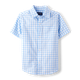 Boys Dad And Me Gingham Poplin Button Up Shirt